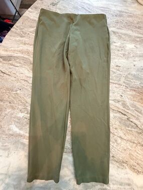Rachel Zoe Olive Green Ponte Knit Pull-On Pants Size L